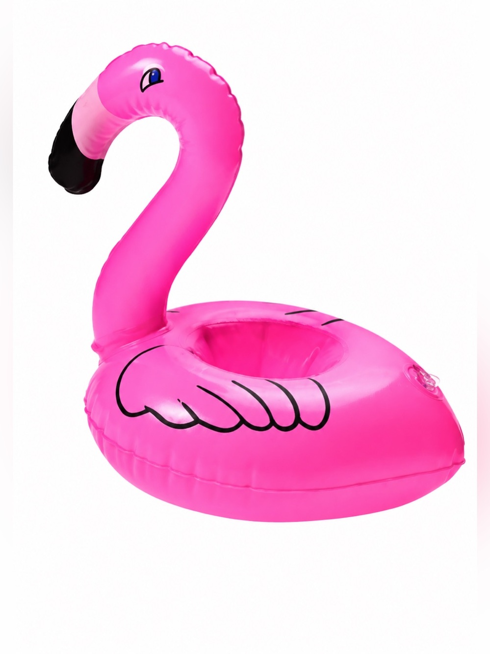 Pink Flamingo Inflatable Drink Holder Pool Float Summer Party Decor